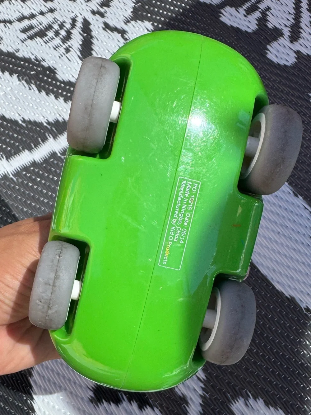 Green Go Car - Push Toy Car for Kids